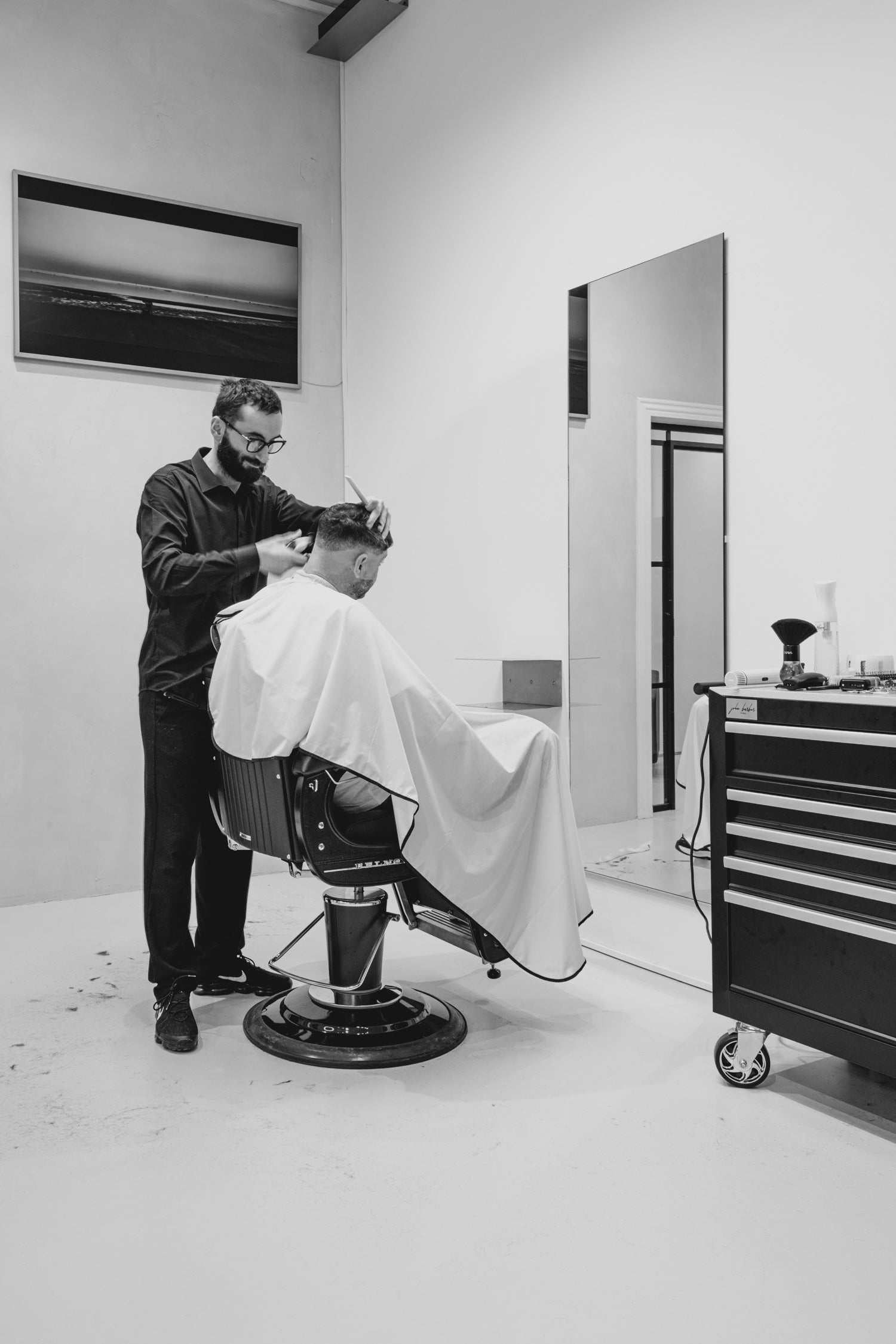 Frameless - Miroir de coiffure carré - 65x195cm